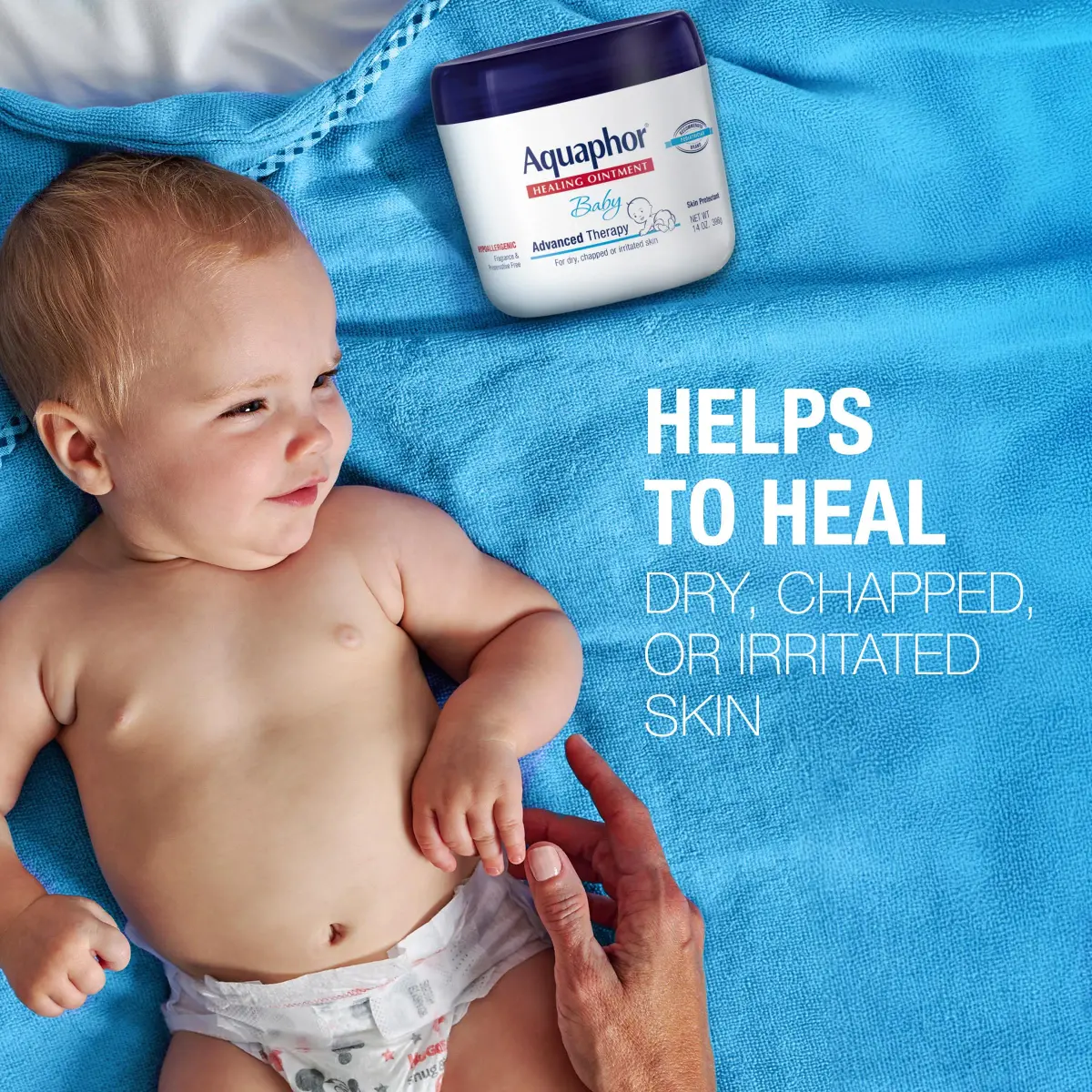 Aquaphor Baby Healing Ointment & Diaper Rash Cream Set 14 oz + 3.5 oz | Gentle Care for Sensitive Skin - view 3