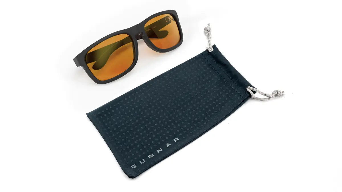 GUNNAR Intercept Onyx Amber Max Gaming Glasses 58mm (2.28in) Lens Width | Blue Light Blocking for Eye Relief - view 6