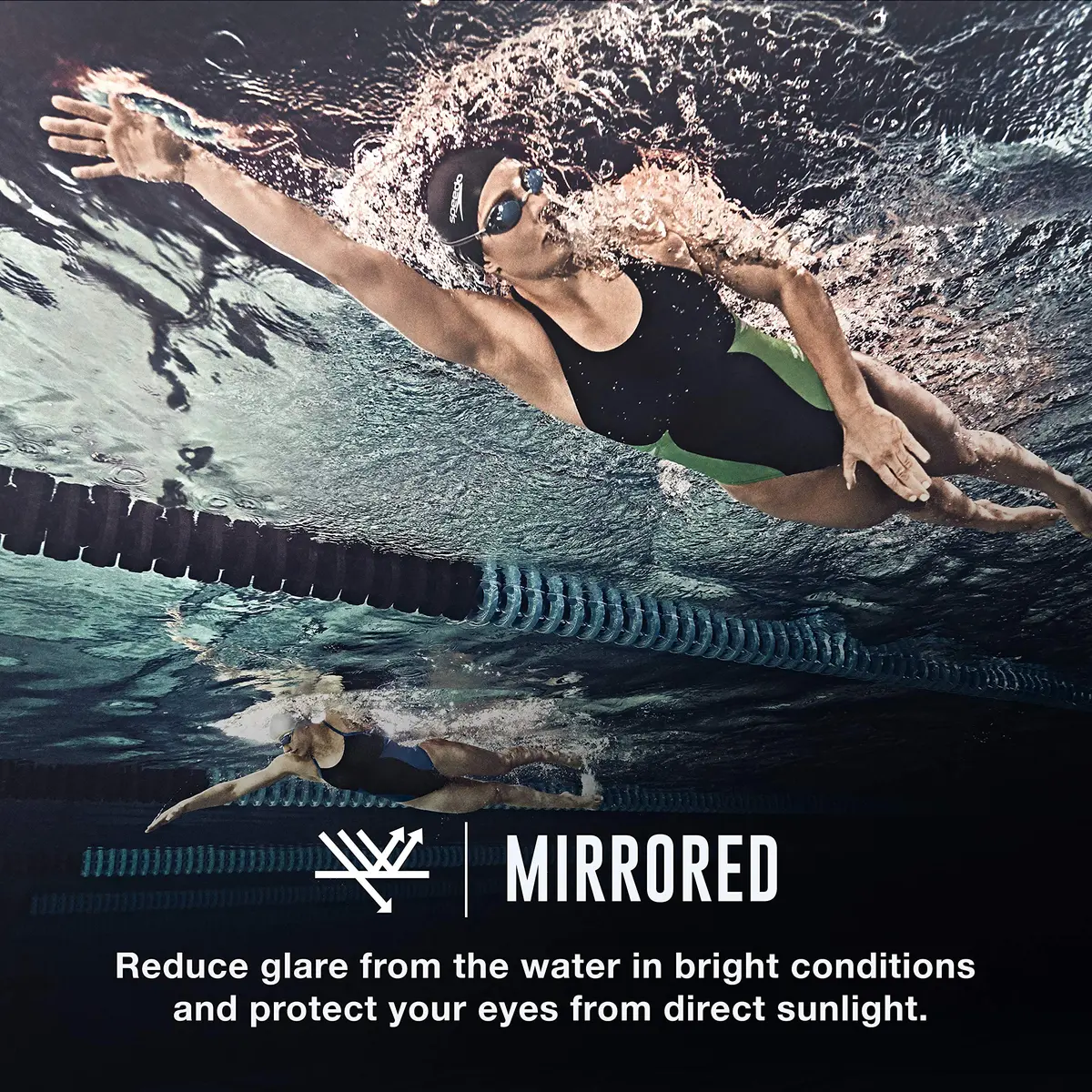 Speedo Women's Mirrored Vanquisher Swim Goggles | Anti-Fog & UV Protection - view 3