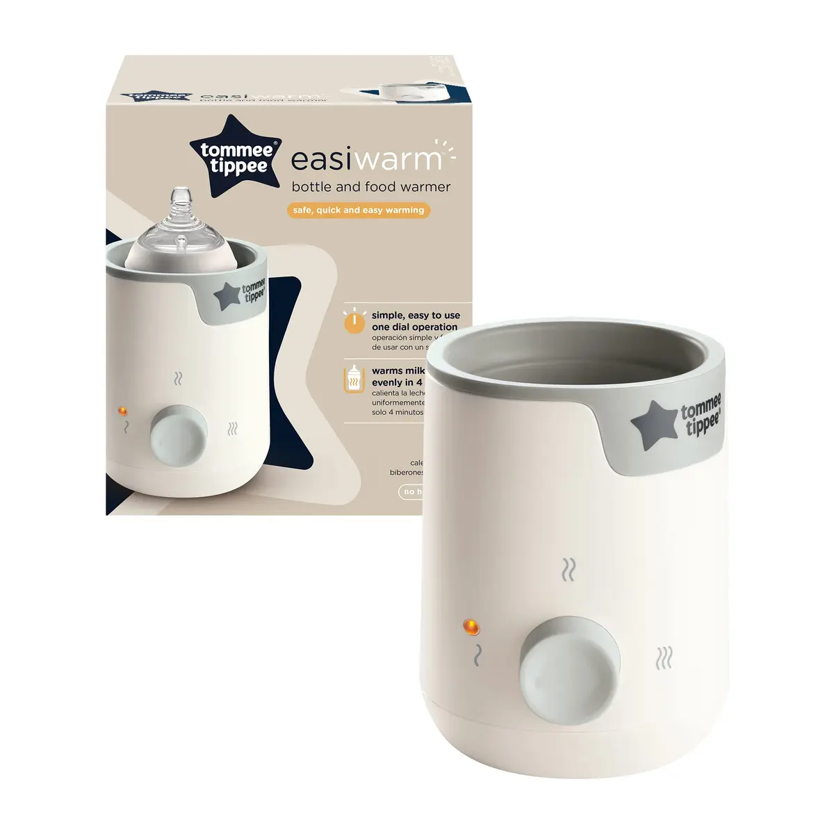 Tommee Tippee Easiwarm Bottle Warmer, Automatic Timer, One-Dial | Fast, Safe & BPA-Free Baby Bottle Heating - view 2