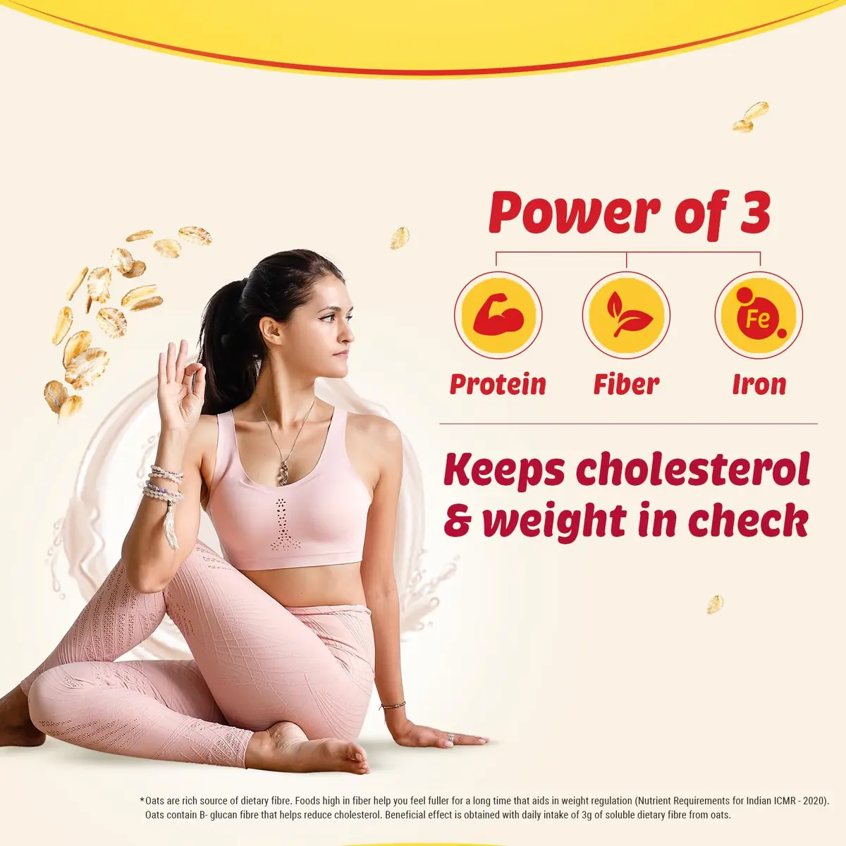 Saffola Oats 1 kg (2.2 lb) with Free 400 gm (0.88 lb) | Wholesome Wholegrain Breakfast Cereal - view 5