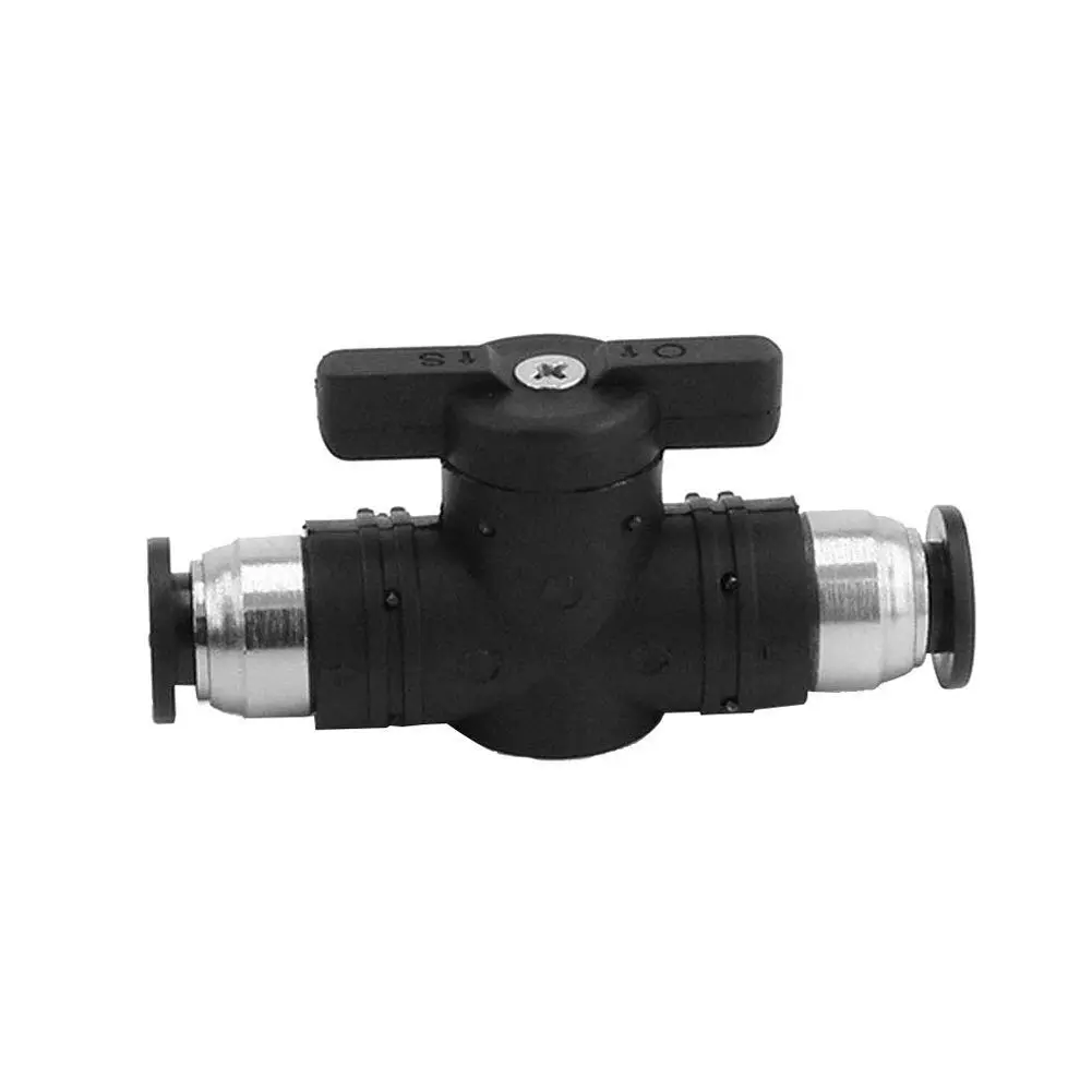 beduan Pneumatic Ball Valve 1/4" x 1/4" OD Push to Connect Fitting Quick Connect Union | Air Flow Control Valve - view 2