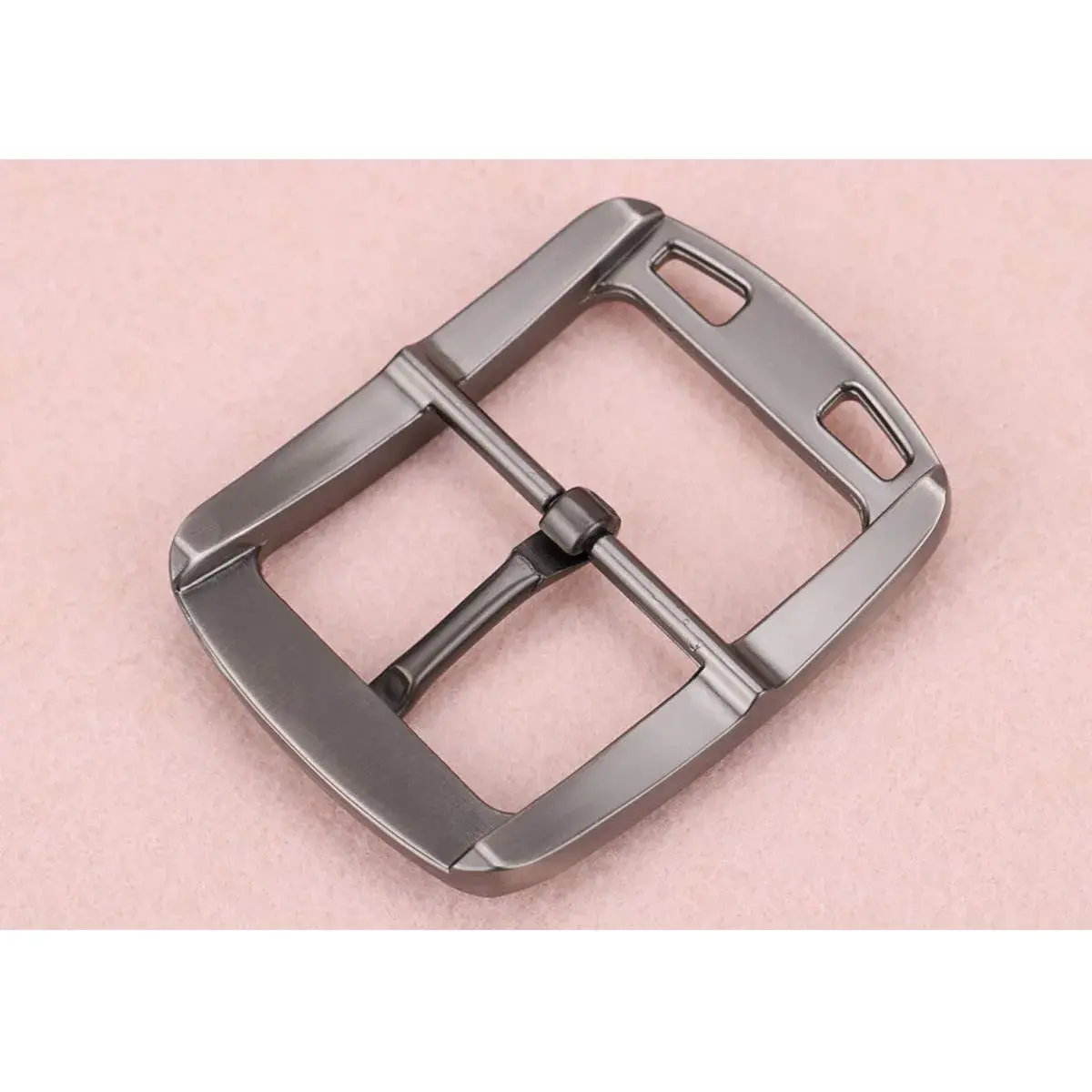 McFanBe Single Prong Square Belt Buckle | 3.8 cm (1.5 inch) Grey Alloy Replacement Buckle - view 4
