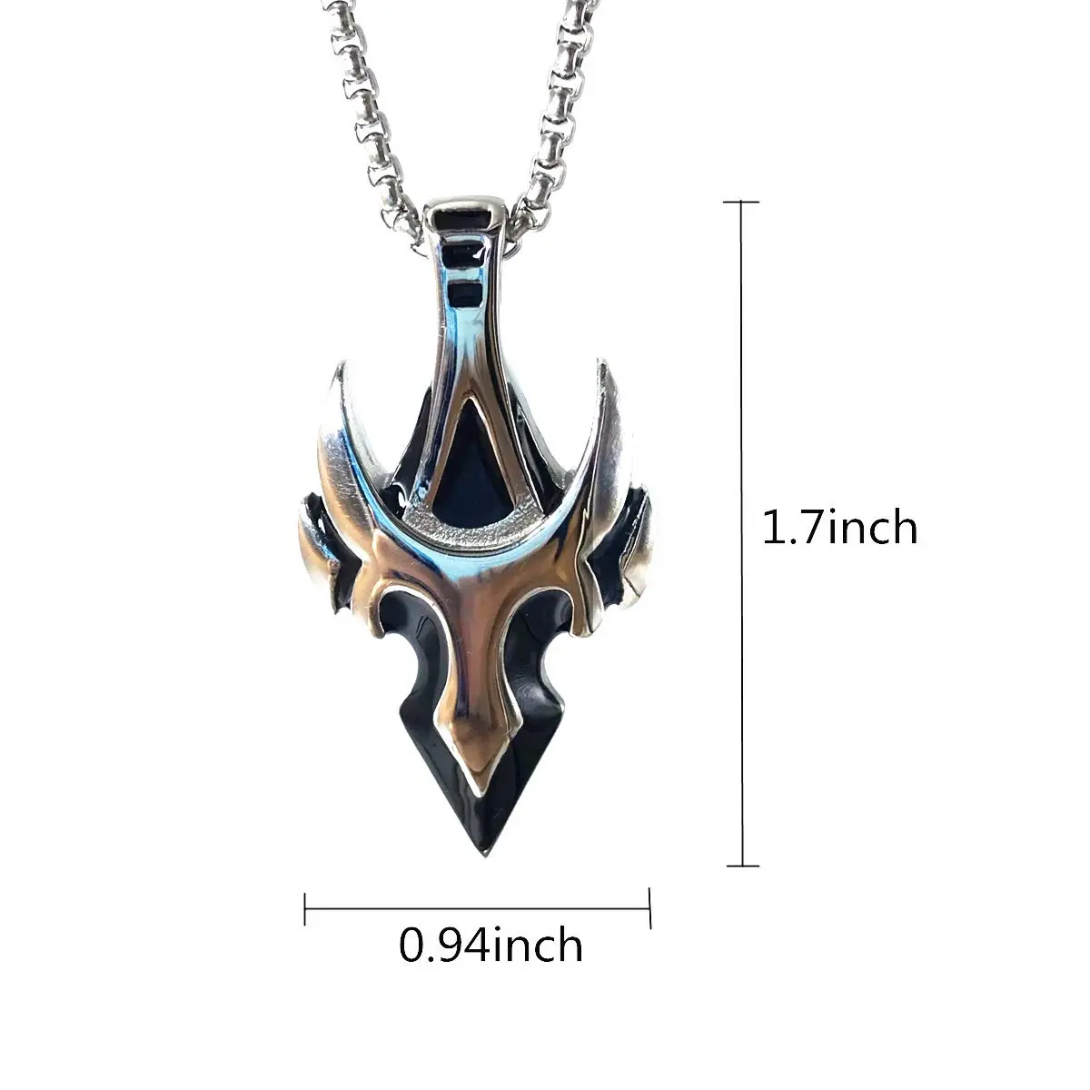 Leprato Viking Talisman Necklace for Men Norse Mjolnir Wolf Compass Valknut Amulet Pendant 24 inch - view 5