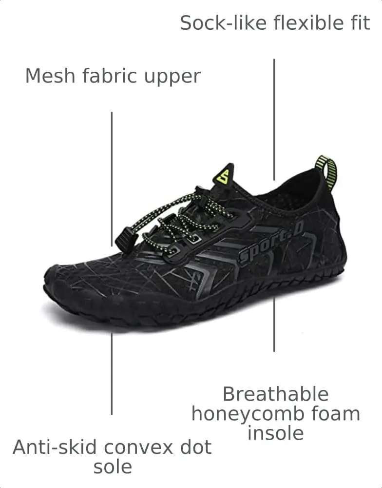 UBFEN Water Shoes for Men and Women | Quick Dry, Anti-Slip, Breathable (25ml/0.811 Fl Oz) | Suitable for Beach & Water Sports - view 3