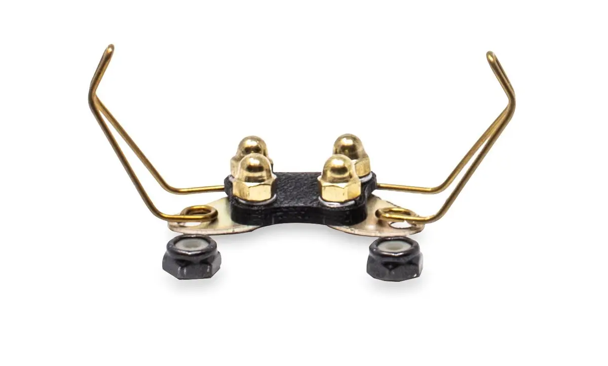 Educator CPAD-011 Winged Brass Contact Pads for Training Collars | For Long & Thick Coats, Compatible with RX-090/120/1000 Receivers - main product image