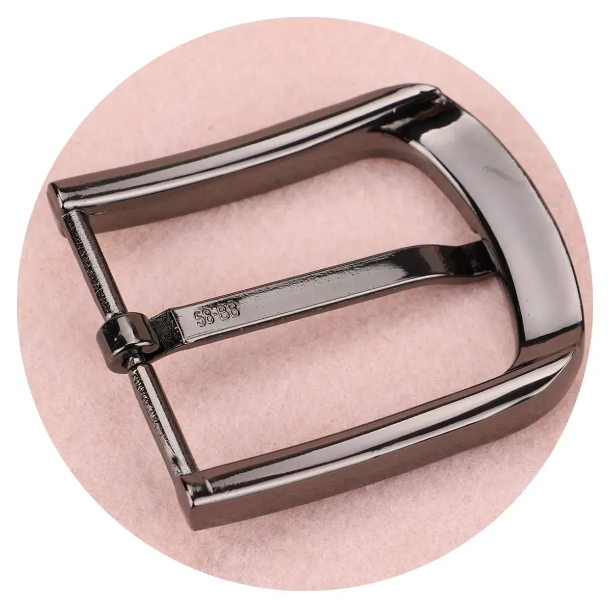 McFanBe 1.5 Inches (38 mm) Belt Buckle Single Prong Square Replacement Buckle for Men Women Belt (Grey03) | Alloy Metal Buckle for 38mm Straps - view 4