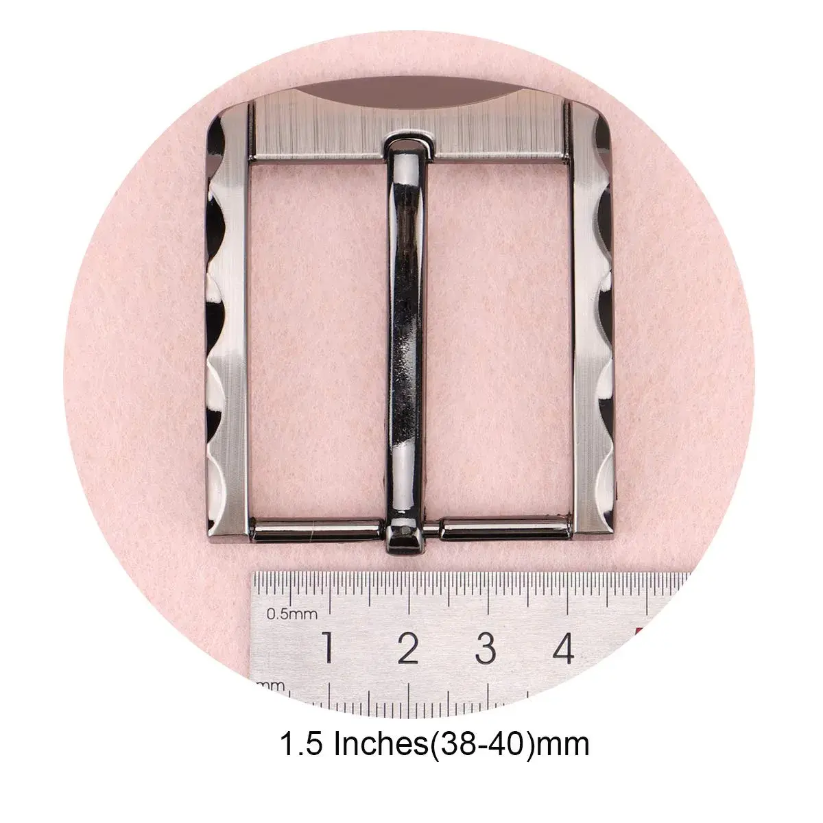 McFanBe Single Prong Square Belt Buckle 38mm (1.5 Inches) | Durable Alloy Replacement for Men & Women - view 4
