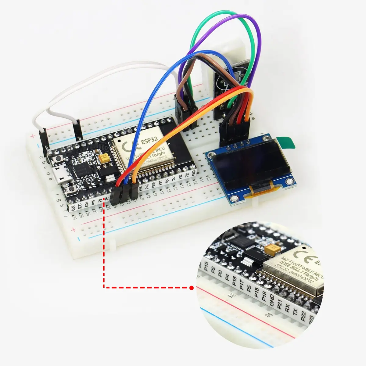 KeeYees ESP32S ESP32 Development Board 38PIN Dual Core WiFi + Bluetooth | 2PCS, 512MB SRAM, Arduino Compatible - view 2