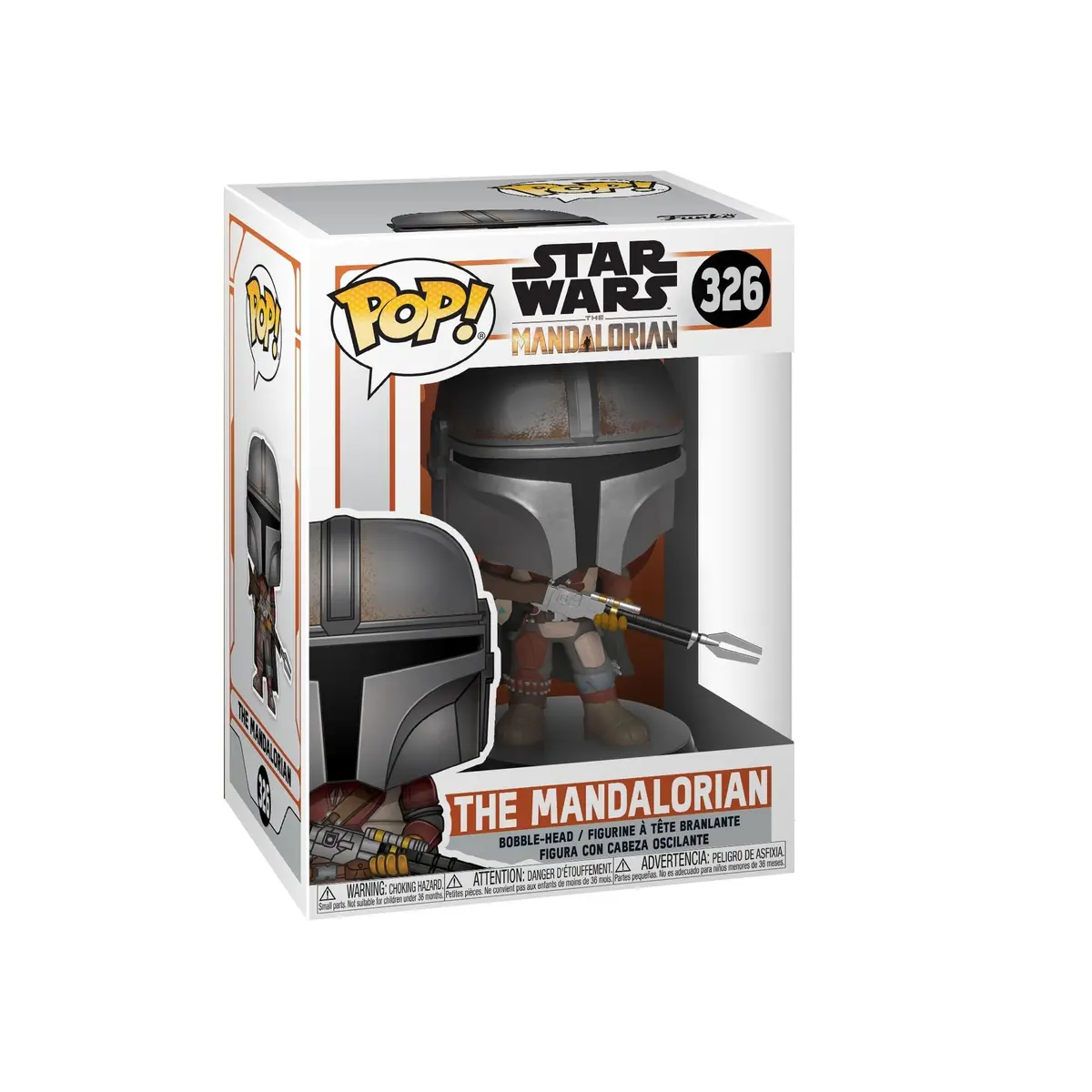 Funko POP! Star Wars: The Mandalorian - The Mandalorian Bobble-Head | 3.75-inch Vinyl Collectible for Fans - main product image