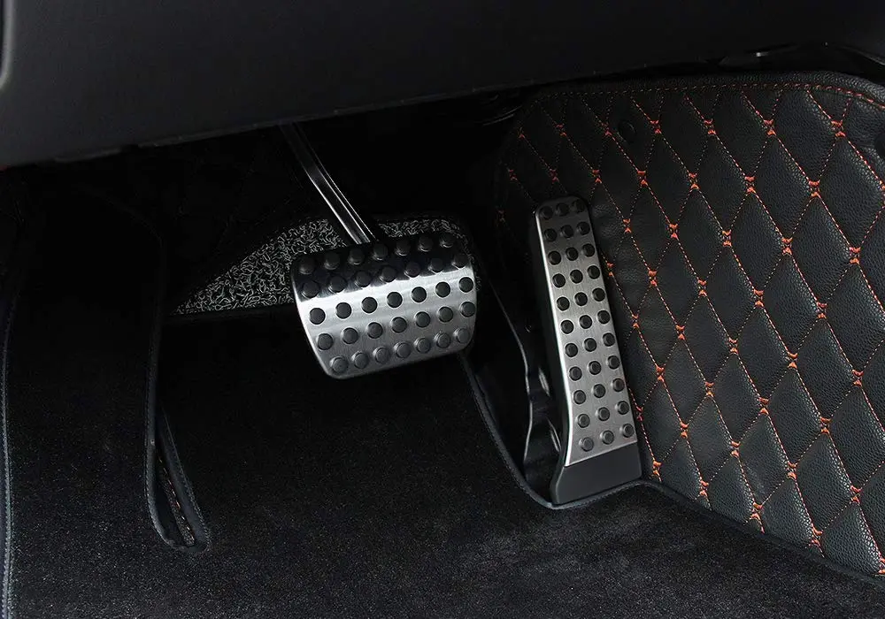 RaxTDM Sport Gas and Brake Pedal Cover Set for Mercedes-Benz W205 W212 W213 W222 X253 W218 | No Drill Steel Accelerator Accessories - view 4