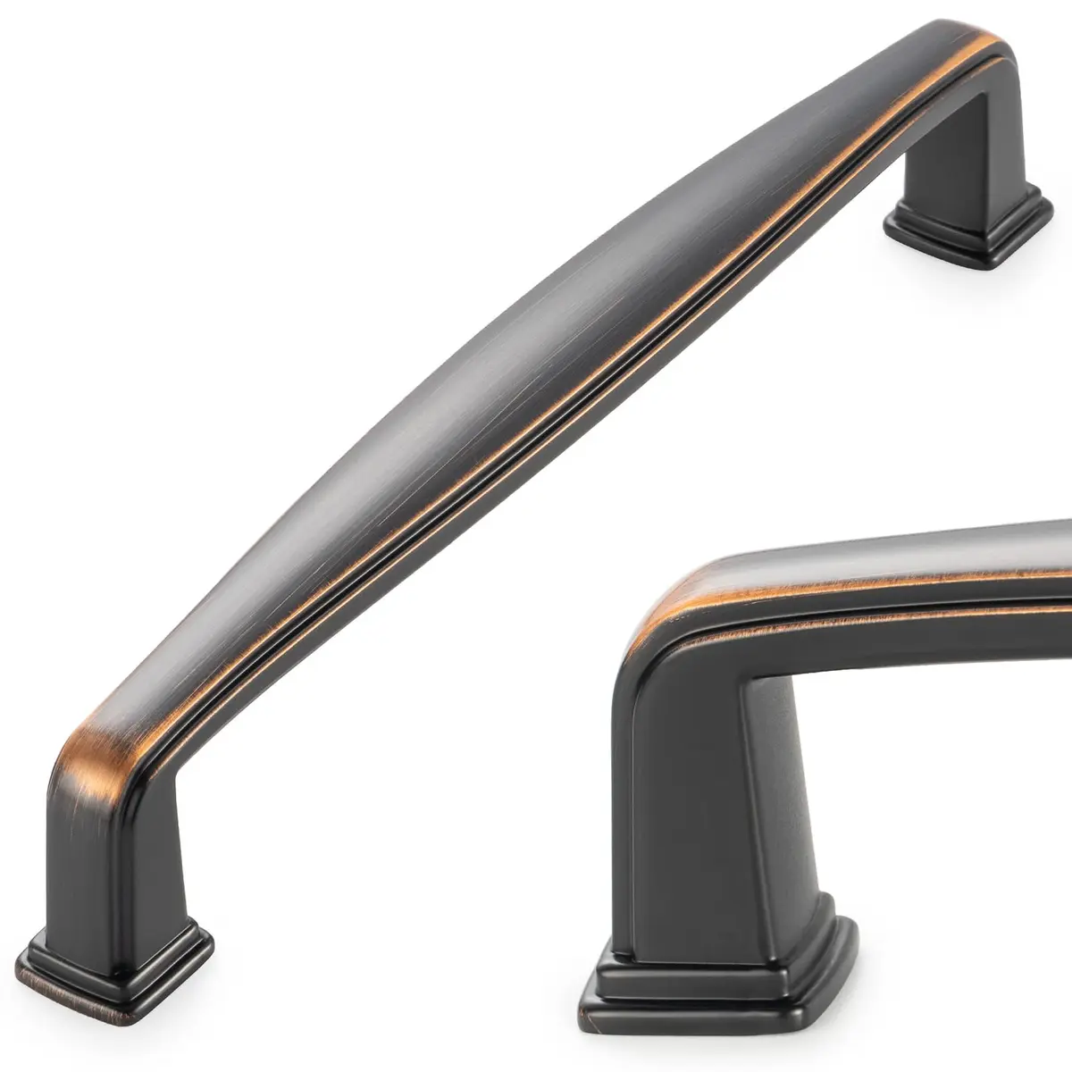 KOOFIZO 10 Pack 5 in Oil Rubbed Bronze Cabinet Pulls | Durable Solid Metal Handles for Kitchen & Furniture - main product image