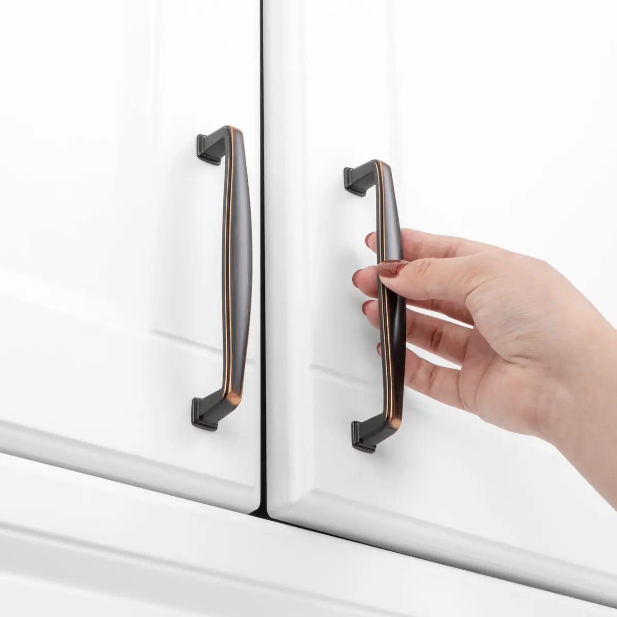 KOOFIZO 10 Pack 5 in Oil Rubbed Bronze Cabinet Pulls | Durable Solid Metal Handles for Kitchen & Furniture - view 4