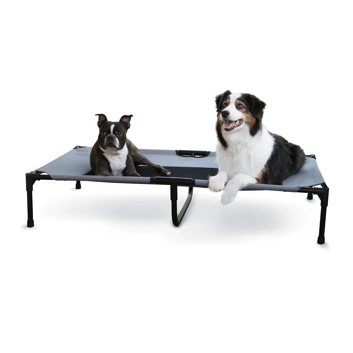 K&H Outdoor Elevated Dog Bed for Large & XL Pets, Gray, XL 50x32in | Cooling, Durable Support - main product image