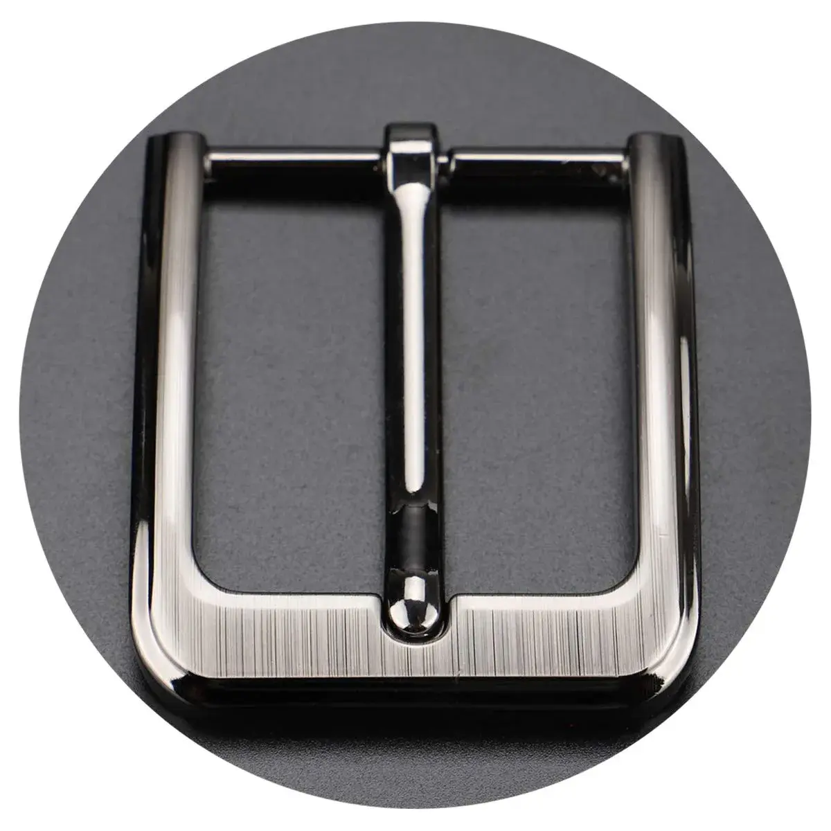 McFanBe Single Prong Square Belt Buckle 38mm (1.5 Inches) | Grey Alloy Replacement Buckle - view 7