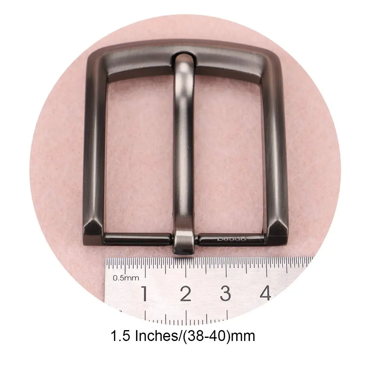 McFanBe 1.5" (38 mm) Belt Buckle | Solid Alloy Single Prong Square Replacement Buckle for Men & Women (Grey08) - view 5