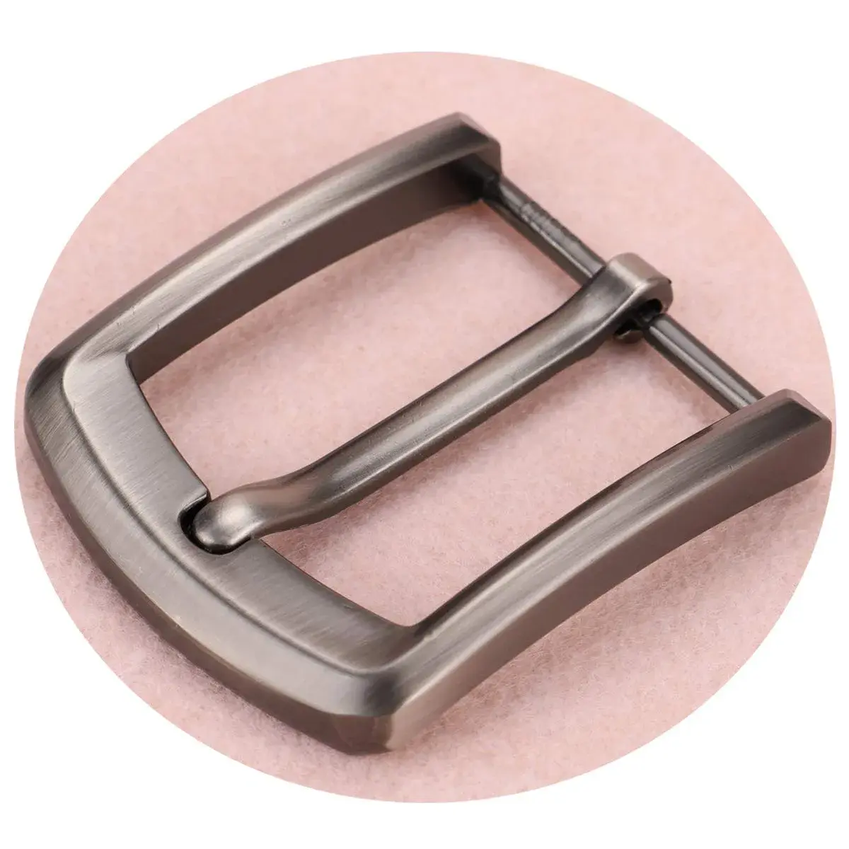 McFanBe 1.5" (38 mm) Belt Buckle | Solid Alloy Single Prong Square Replacement Buckle for Men & Women (Grey08) - view 2