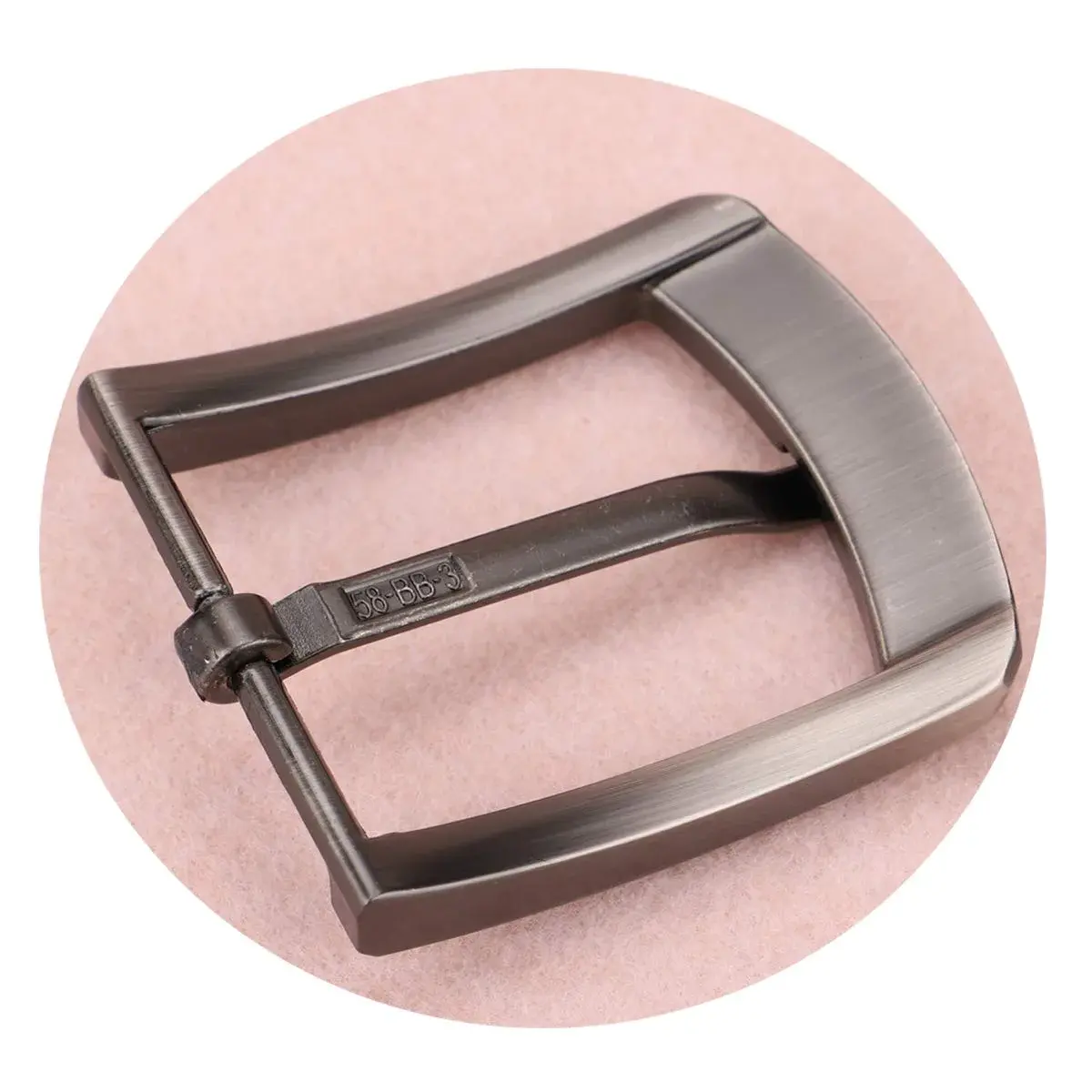 McFanBe 1.5" (38 mm) Belt Buckle | Solid Alloy Single Prong Square Replacement Buckle for Men & Women (Grey08) - view 4