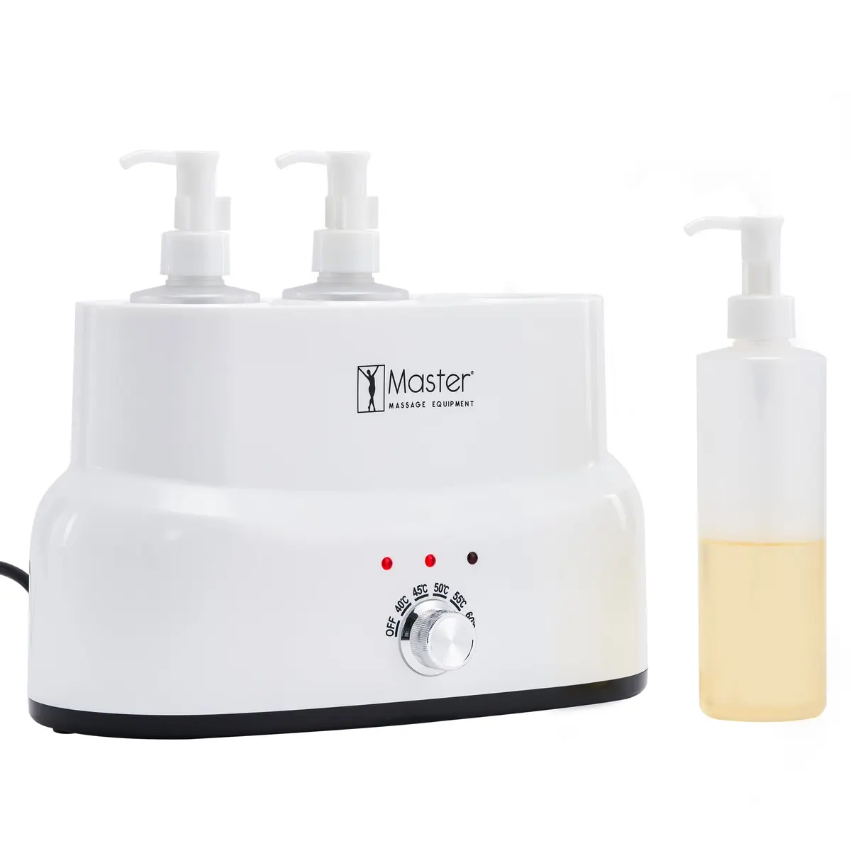 Master Massage Equipment 3-Bottle Massage Oil Warmer | Auto Temp Control, White - view 2