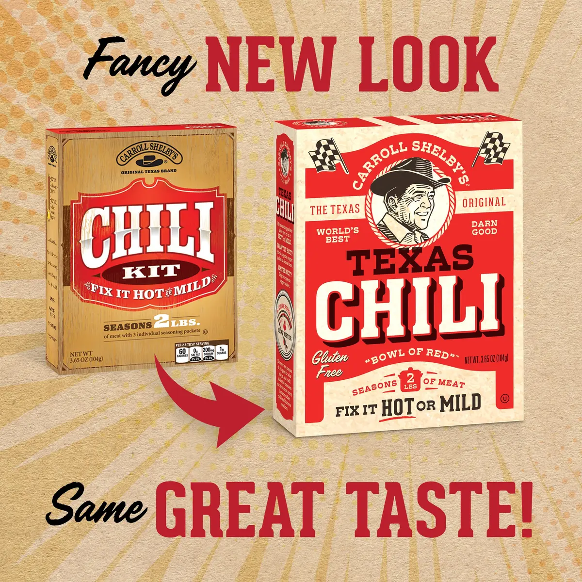 Carroll Shelby's Original Texas Brand Chili Kit 3.65oz Pack of 3 | Authentic Texas-Style Spice Blend - view 4