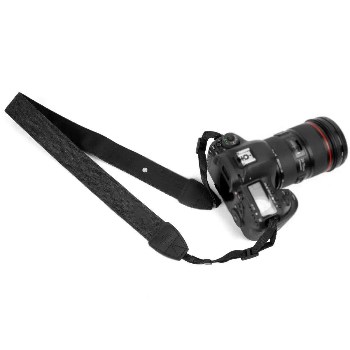 WANBY Canvas Camera Strap Black Shoulder Strap with Quick Release Buckles & PU Leather Accents | 71cm (28in) Adjustable Length - view 7