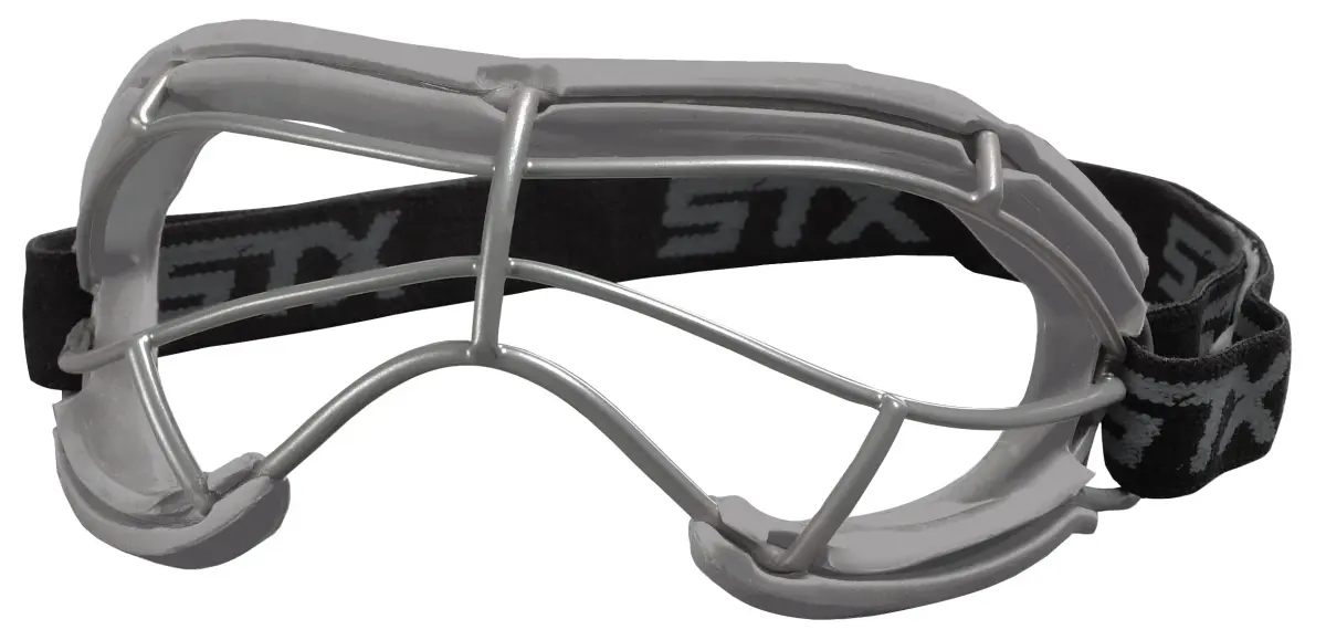 STX 4Sight+ S Adult Lacrosse Goggles - Grey | SEI Certified ASTM F3077-177 - main product image