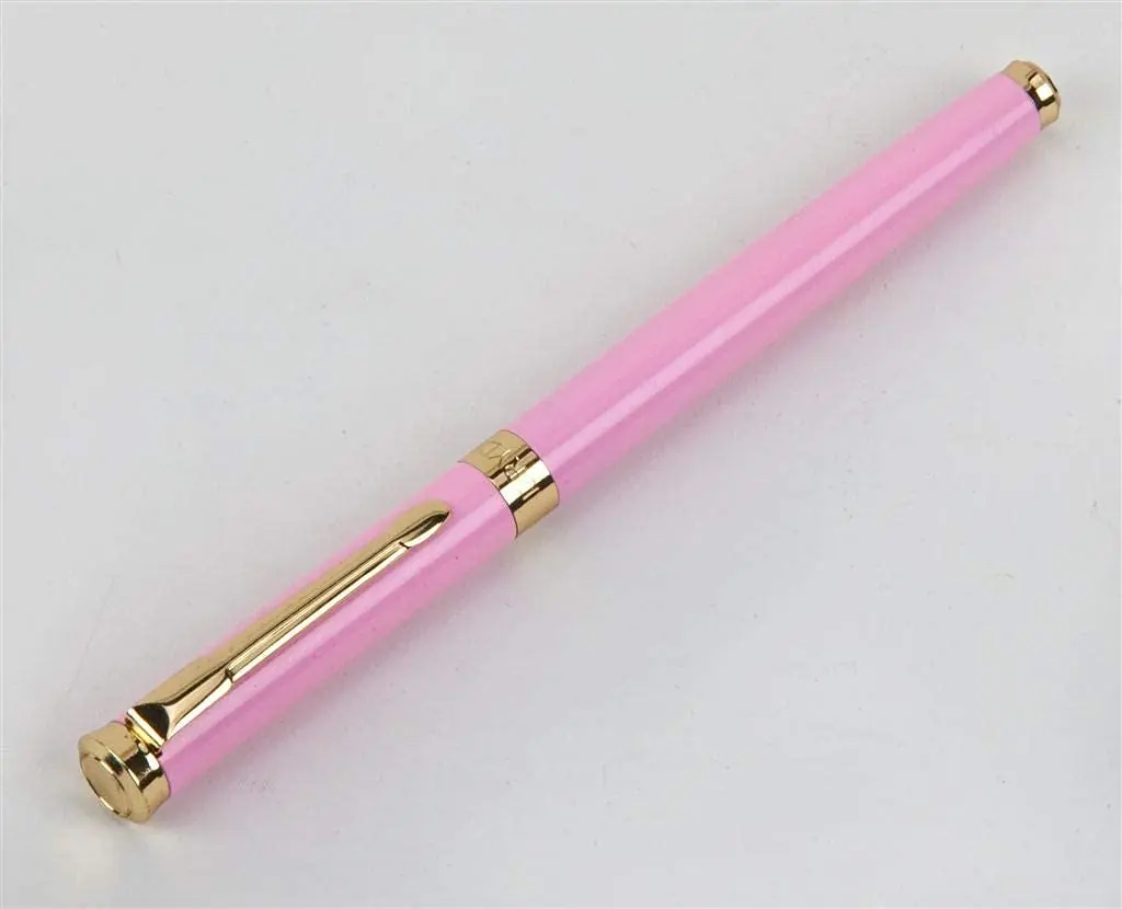 Dryden Designs Fine Nib Fountain Pen - Pink, 0.5mm Line Size | Smooth Elegant Writing with 24 Ink Cartridges - view 2