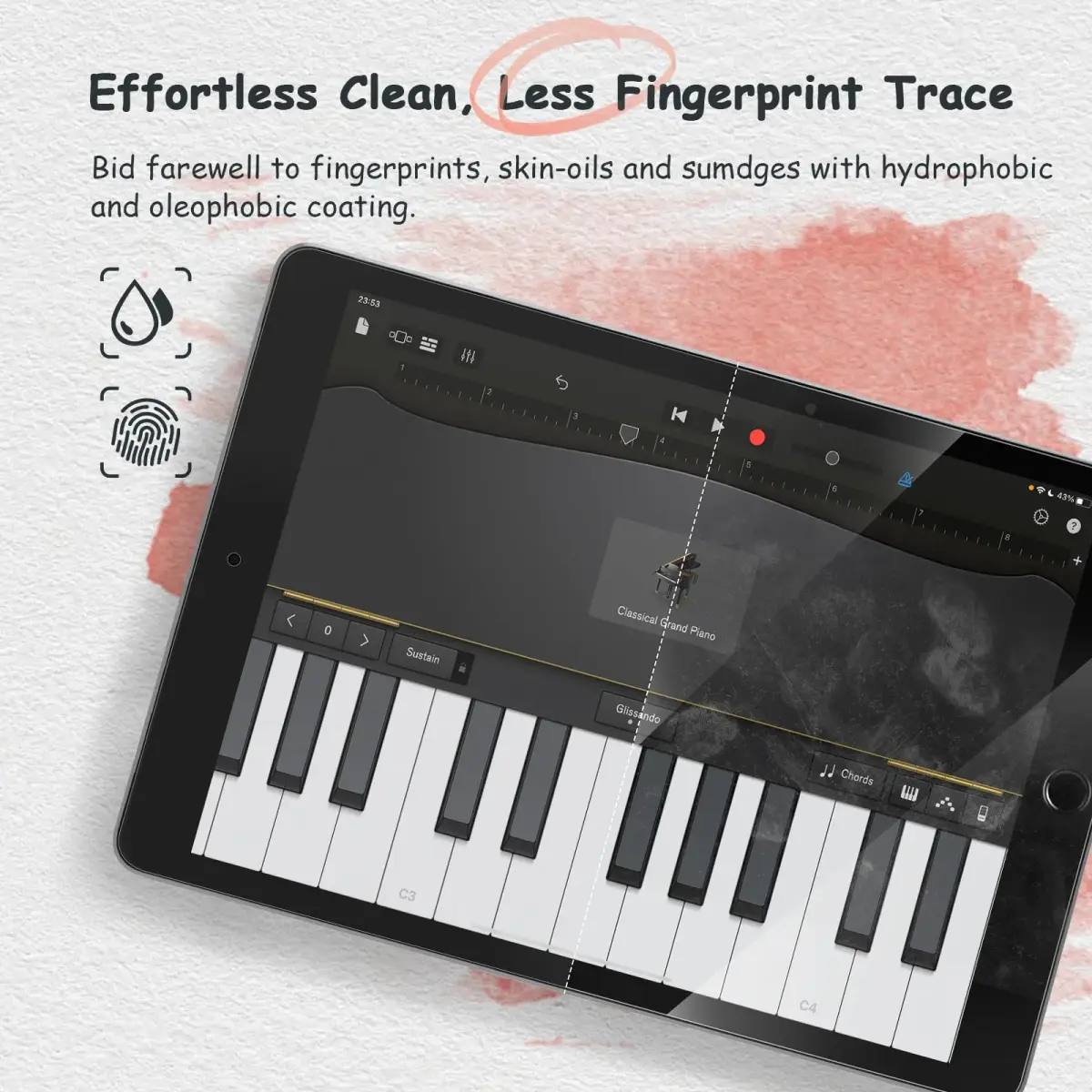 bersem Paperfeel Screen Protector for iPad 9.7 6th/5th Gen & Air 2/1 | Matte PET Film for Drawing, Anti-Glare, Compatible with Apple Pencil, Touch Sensitivity, Case Friendly - view 6