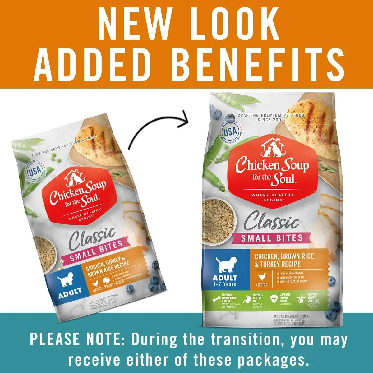 Chicken Soup for the Soul Natural Small Bites Adult Dog Food 13.5lb | Supports Gut & Immunity - view 2
