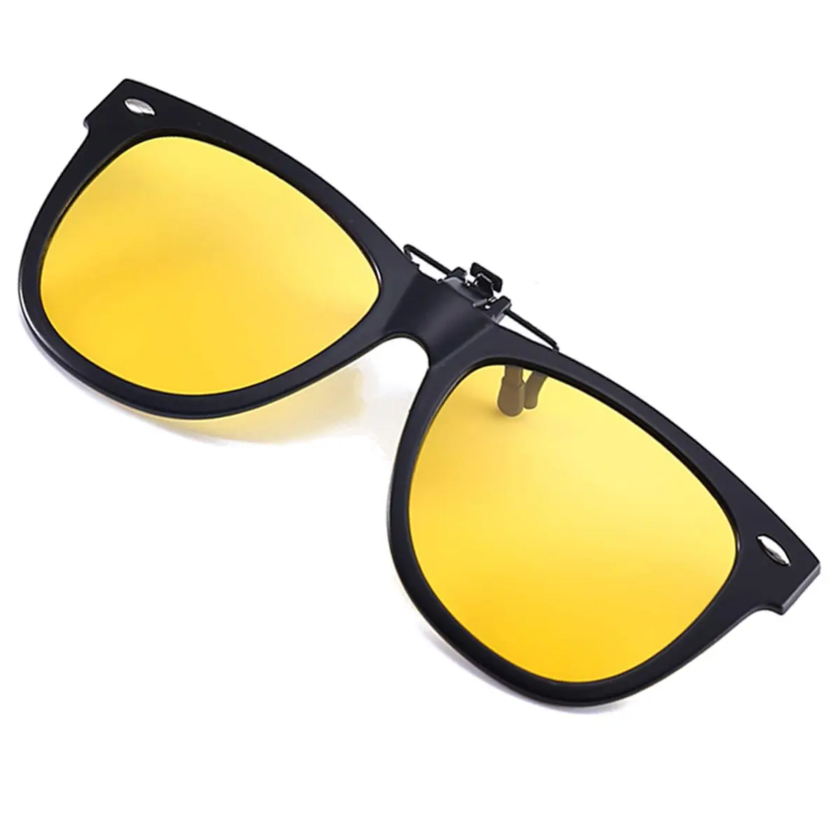 FRAZALA Polarized Clip-On Night Driving Glasses Over Prescription Glasses | Anti-Glare Night Vision (120 chars) - main product image