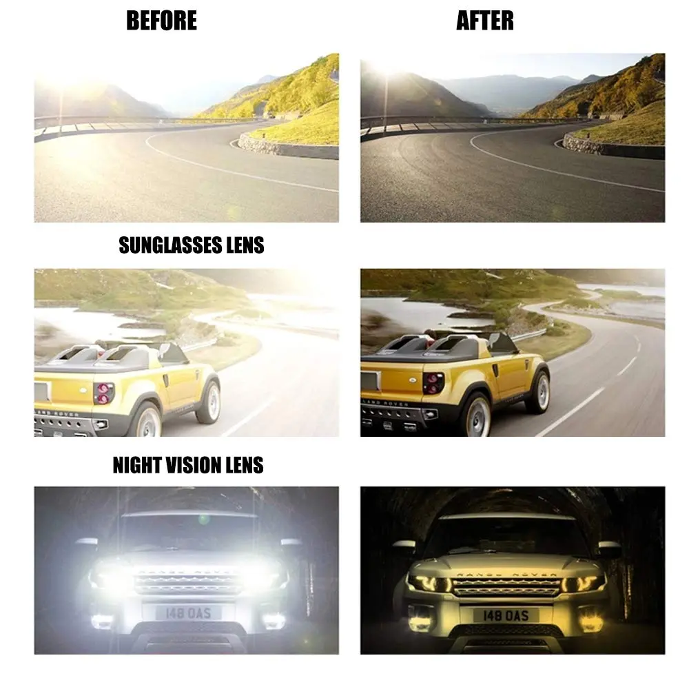 FRAZALA Polarized Clip-On Night Driving Glasses Over Prescription Glasses | Anti-Glare Night Vision (120 chars) - view 6