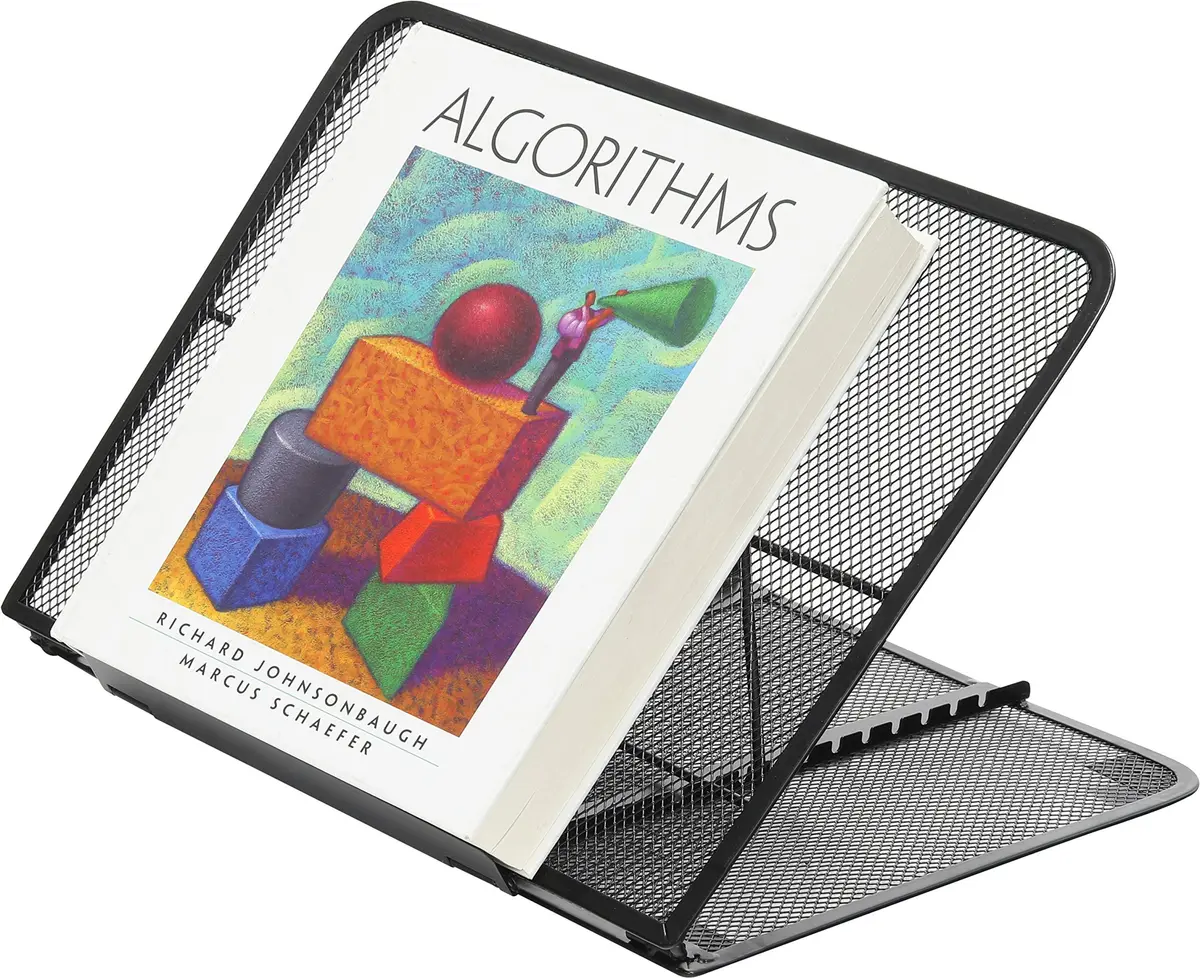 Simple Houseware Mesh Laptop Stand 34.5 cm (13.2"W x 11.1"D) | 11-Level Adjustable Ergonomic Computer Holder - view 2
