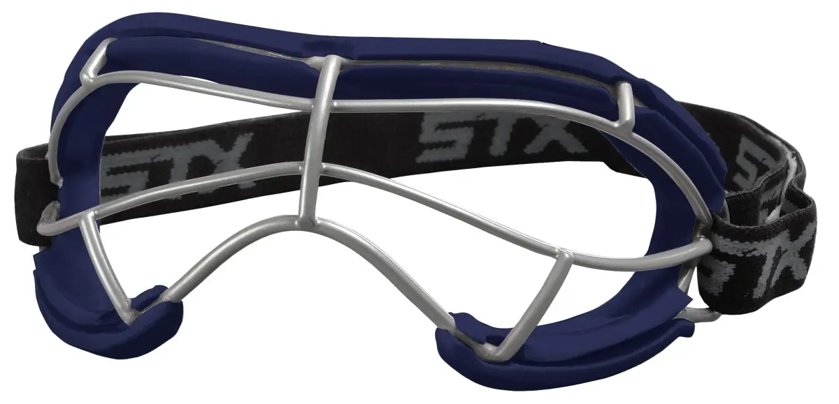 STX 4Sight+ S Adult Lacrosse Goggles Navy | SEI Certified ASTM F3077-177 - main product image