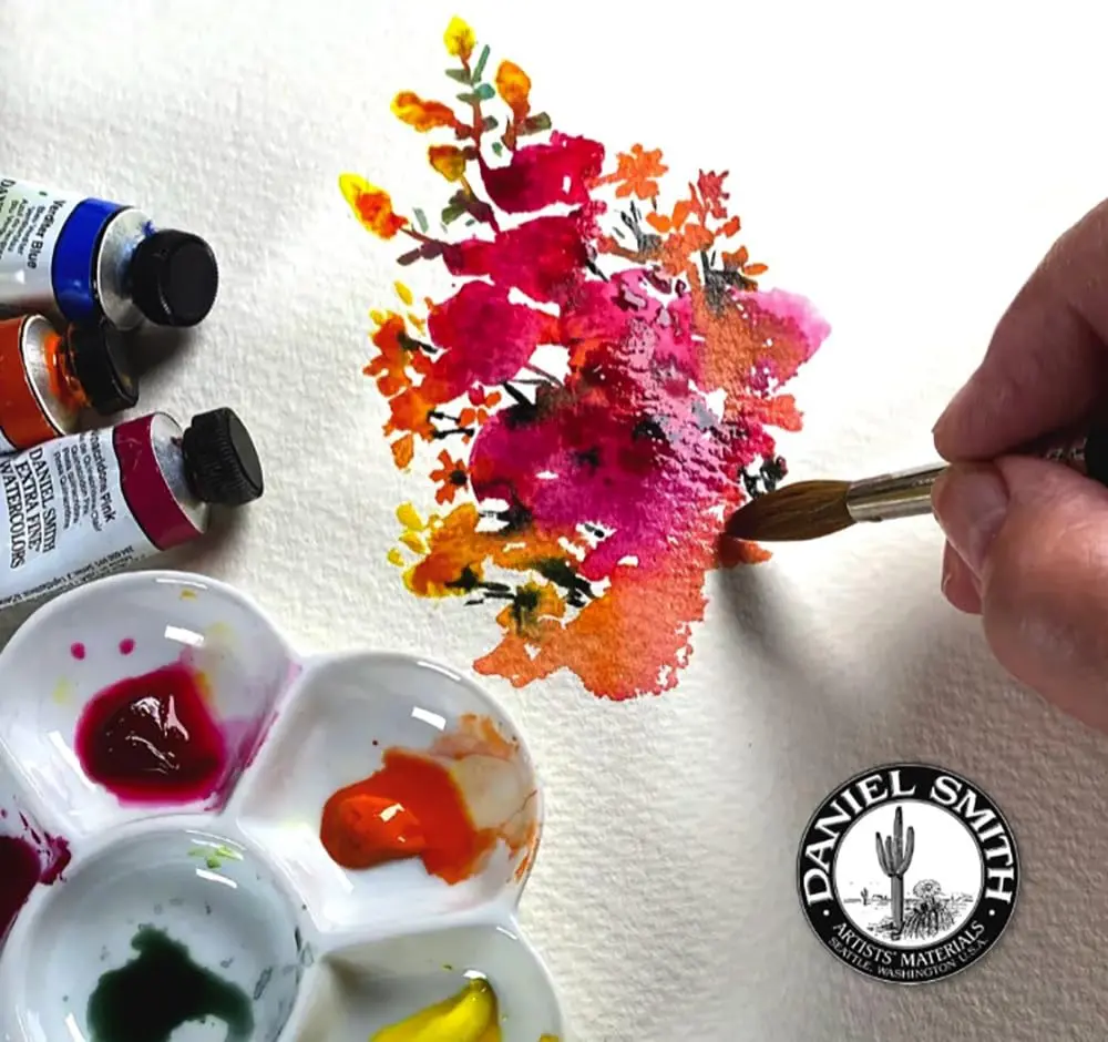 DANIEL SMITH Watercolor Alvaro's Fresco Grey 15ml (0.5 oz) | Semi-Transparent, Granulating, Low Staining - view 4