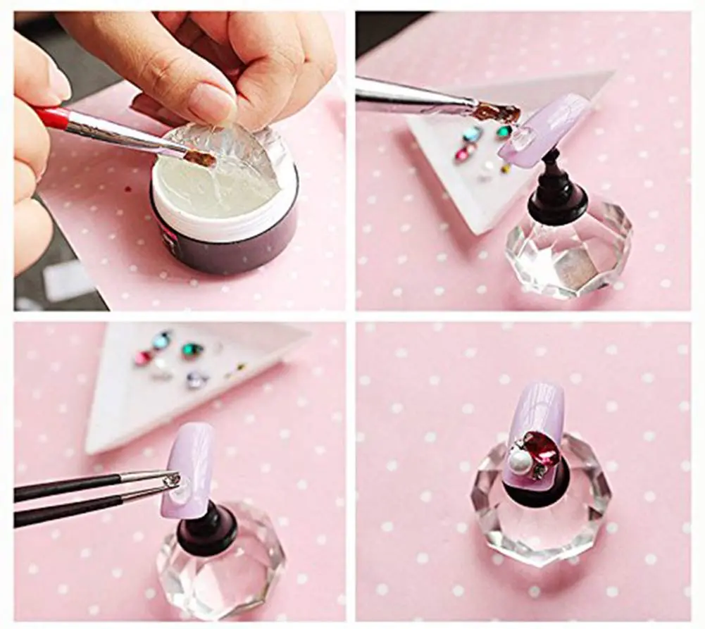 YESLADY Super Sticky Rhinestone UV Gel Adhesive Builder 8ml (0.27 Fl Oz) | Strong Hold for Nail Art & Jewelry - view 3