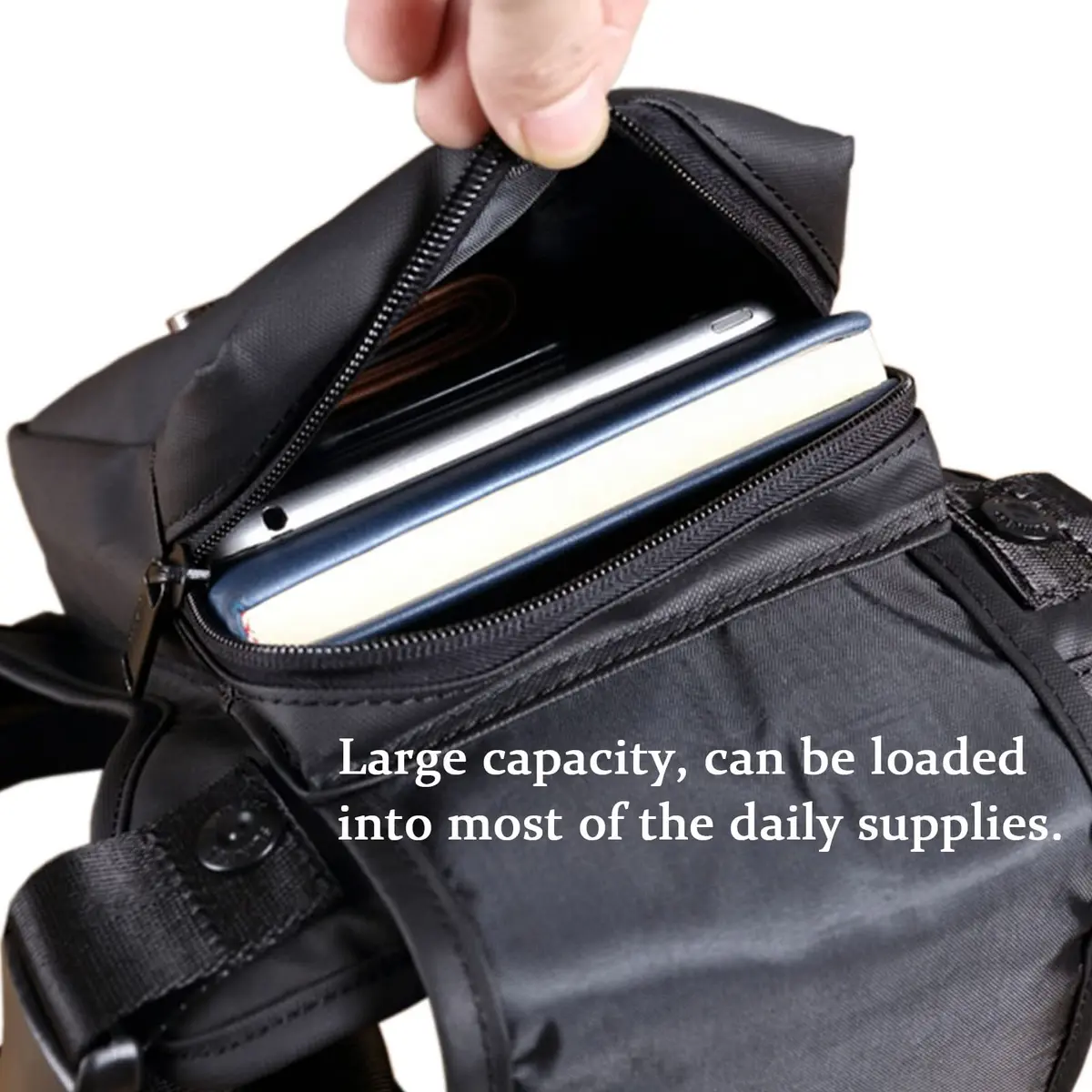 Fekesu Oxford Leg Bag for Men & Women | Waterproof Waist Pack 17.78x6.86x25.91 cm | Outdoor Travel & Cycling - view 5