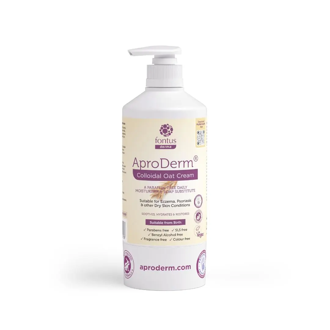 AproDerm Colloidal Oat Cream 500ml (16.9 Fl Oz) | Soothes Dry Skin, Eczema & Psoriasis - main product image