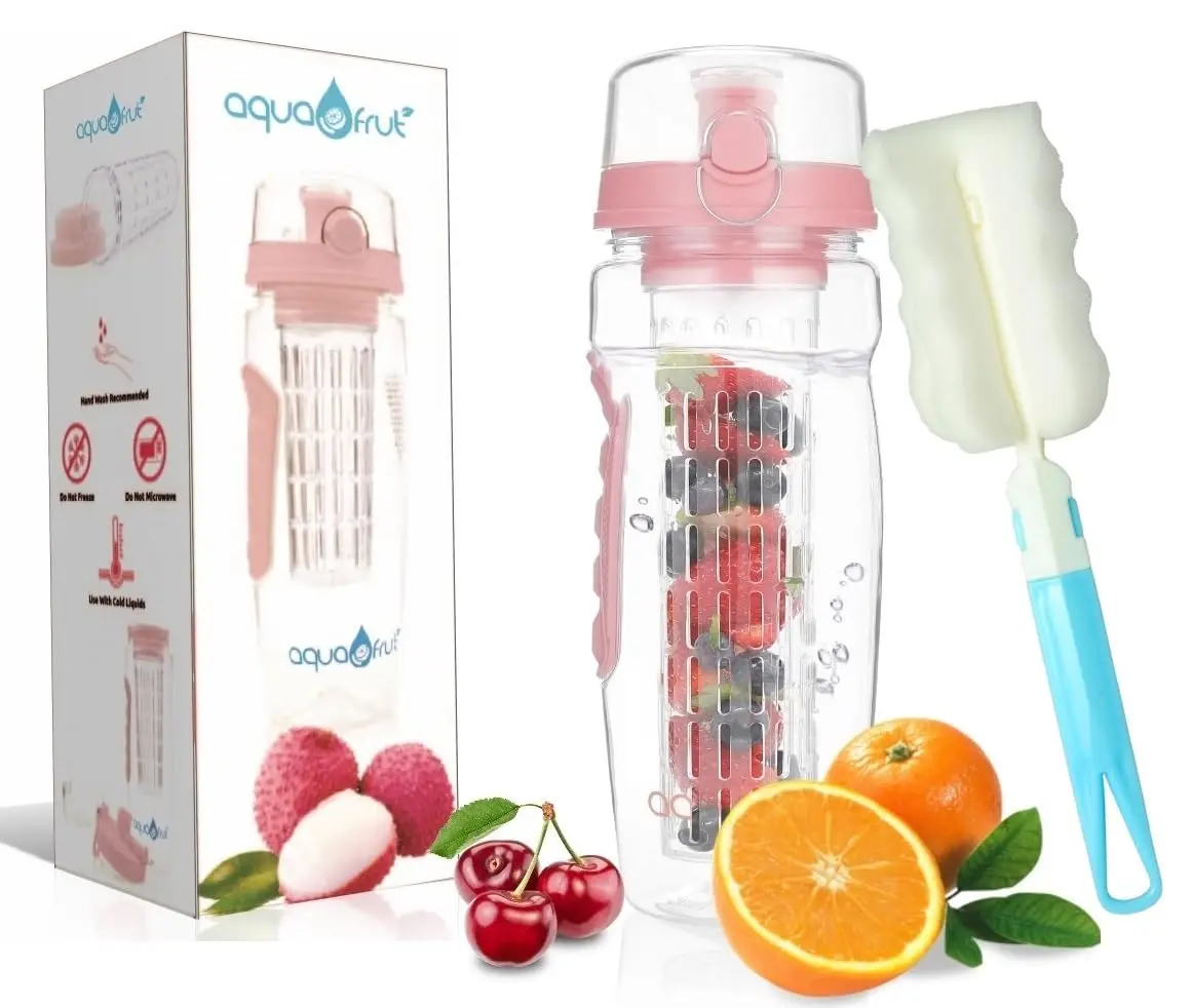 Aquafrut Bottle 32 OZ Fruit Infuser Water Bottle | BPA-Free Tritan, Leakproof & Stylish for Healthy Hydration - main product image