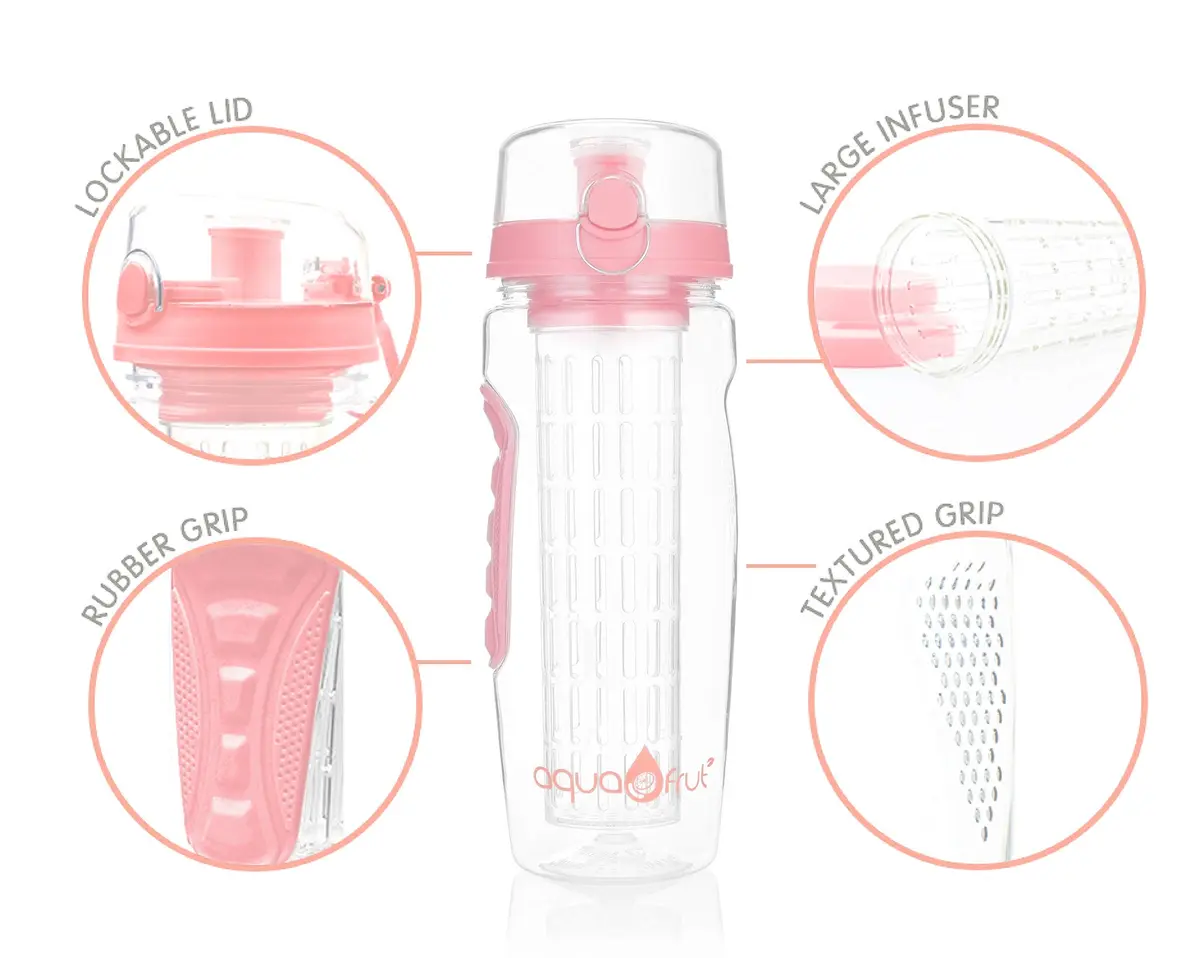Aquafrut Bottle 32 OZ Fruit Infuser Water Bottle | BPA-Free Tritan, Leakproof & Stylish for Healthy Hydration - view 2