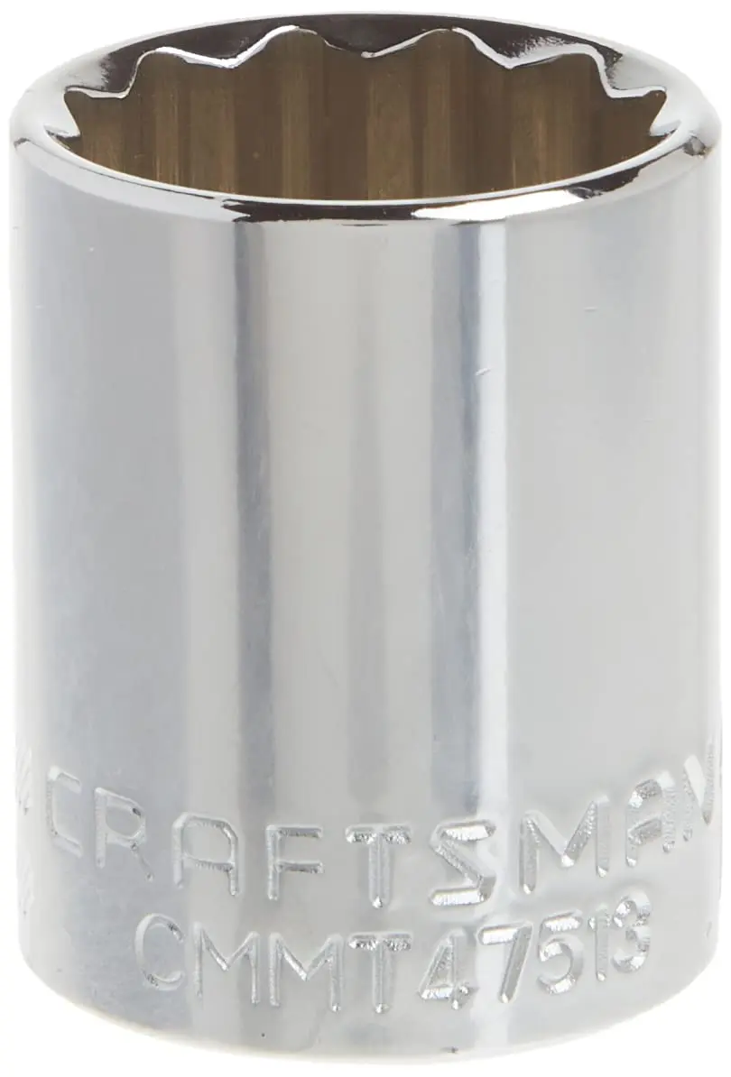 CRAFTSMAN Shallow Socket, SAE, 1/2-Inch Drive, 15/16-Inch, 12-Point | Rust-Resistant, Large Markings - main product image