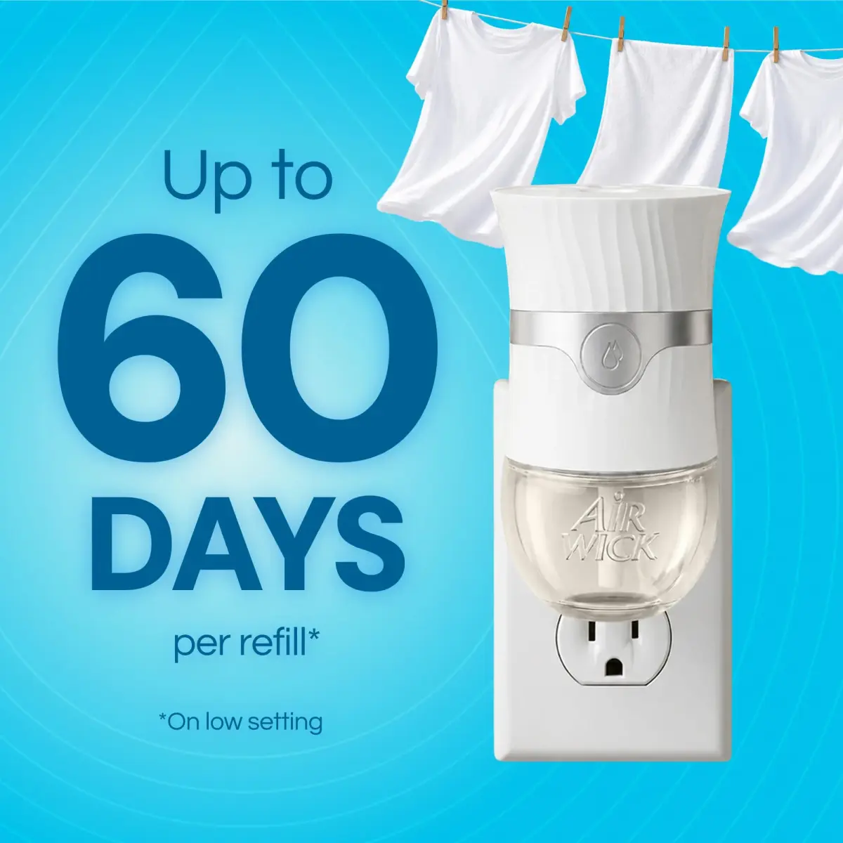 Air Wick Plug In Refills Fresh Linen Scented Oil 10 Count | Infused with Essential Oils for Continuous Fragrance - view 3