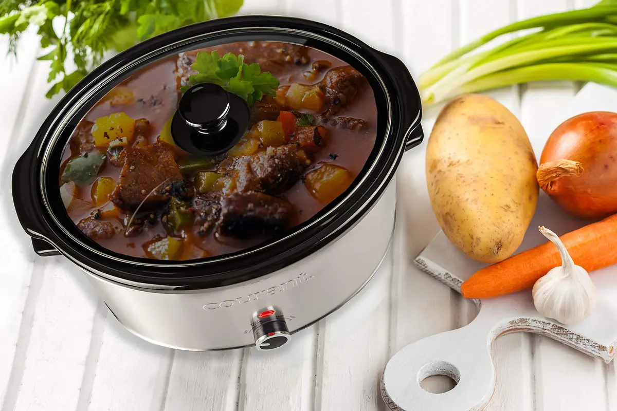 Courant Slow Cooker Crock 8.5 Quart | Dishwasher Safe, Stainless Steel - view 7