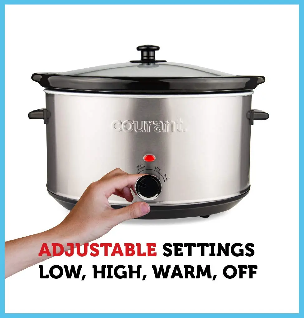 Courant Slow Cooker Crock 8.5 Quart | Dishwasher Safe, Stainless Steel - view 2