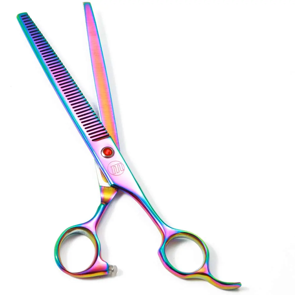 Moontay 8" Professional Dog Grooming Scissors Set of 5 with Pet Comb & Bag | Sharp, Ergonomic & Hand Forged - view 5