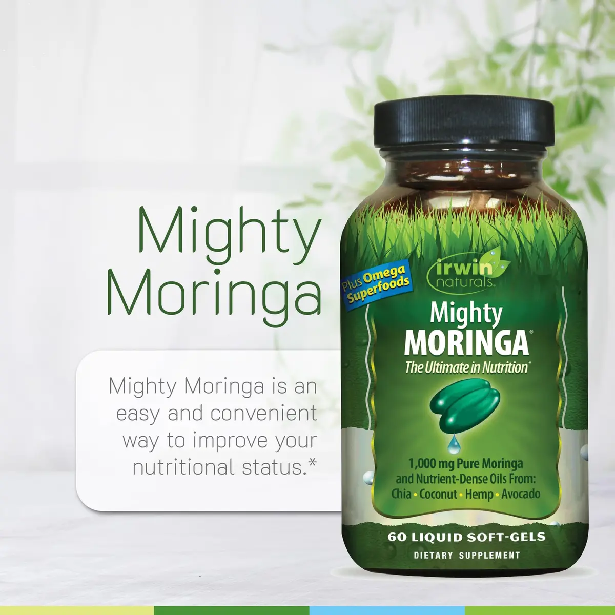 Irwin Naturals Mighty Moringa Superfood Nutrition Supplement | 2 Pack - view 5