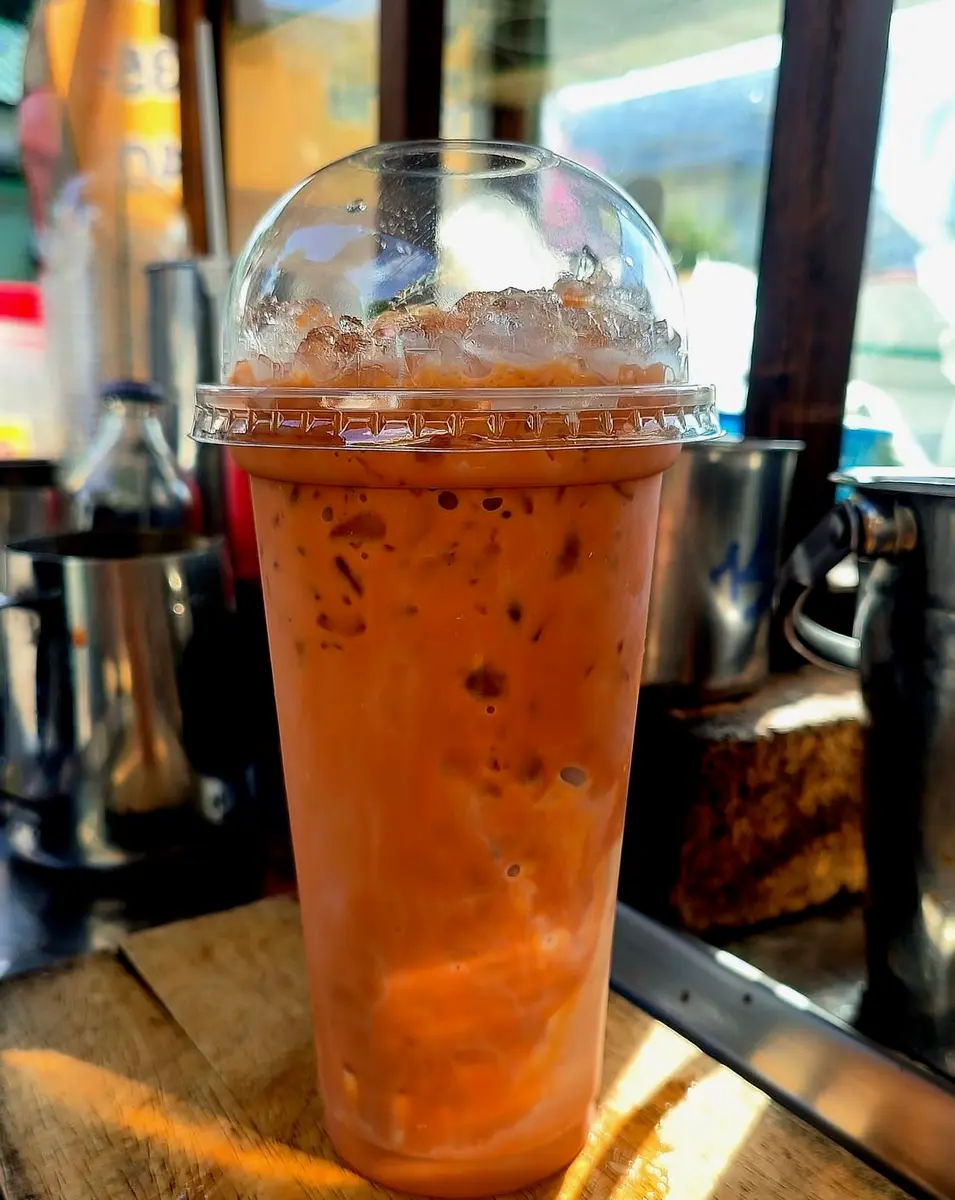 The Thika Large Reusable Thai Tea Filter 26.7 cm (10.5") | Authentic Thai Style Cloth Strainer with Metal Handle - view 9