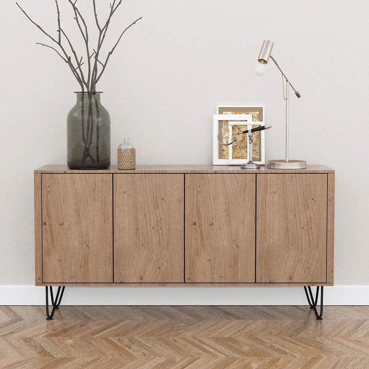 Genius Iron Furniture Legs 6 inch | Mid-Century Modern Steel DIY Home Decor - view 5