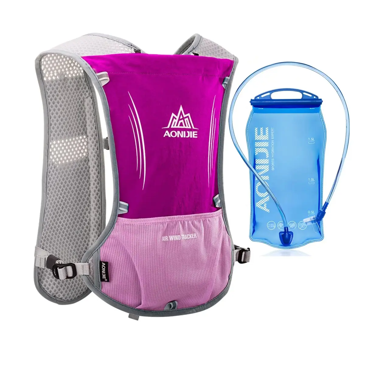 AONIJIE Hydration Vest Pack 5L (156g/5.5oz) with 1.5L Bladder | Lightweight Running Backpack for Men & Women - view 2