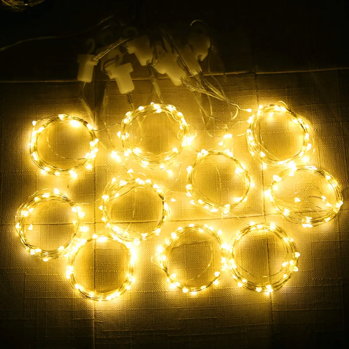 HOME LIGHTING Window Curtain String Lights, 300 LED, 8 Modes | USB Powered, Warm White, Indoor & Outdoor - view 6