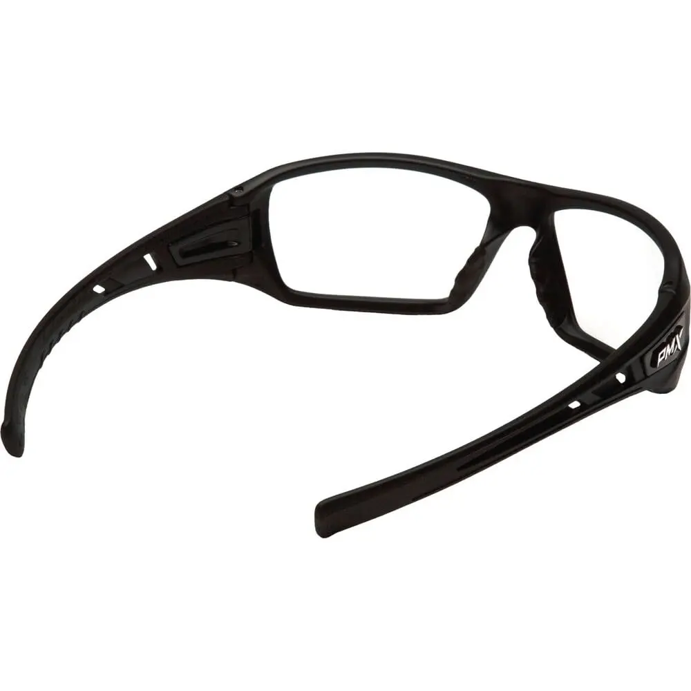 Pyramex Velar Safety Glasses Black Frame Clear Lens | ANSI Z87.1 Certified - view 2